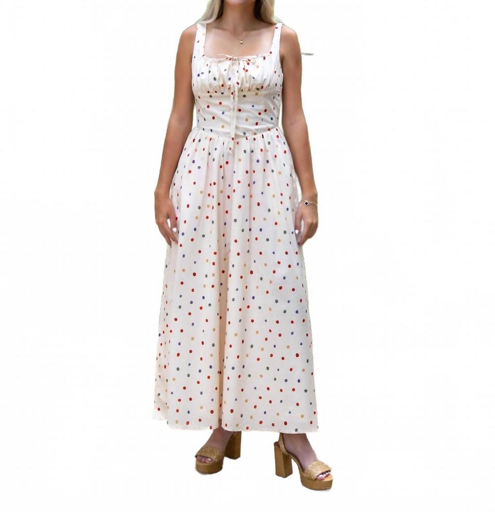 NEW AUREUM darling dot dress in beige